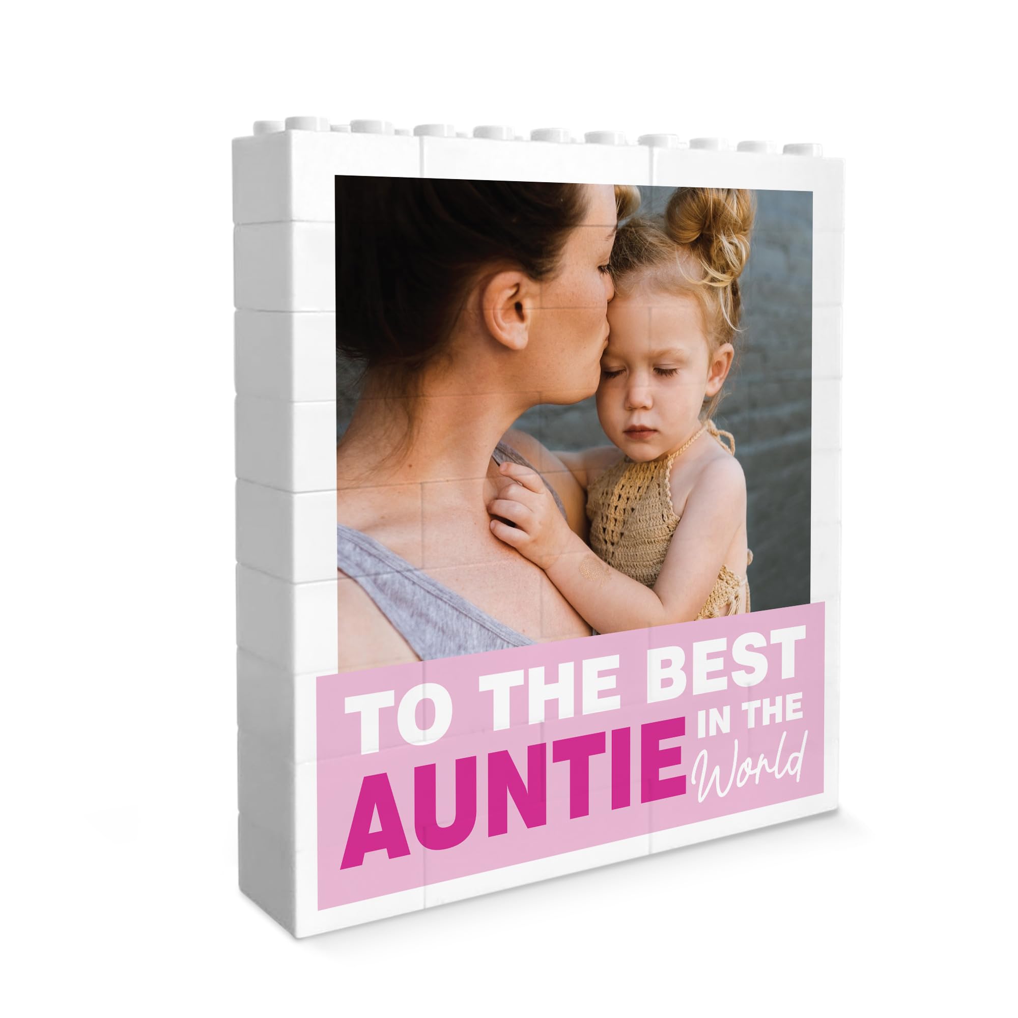 Red Ocean Personalised Auntie Building Block Photo For Auntie Birthday For From Niece Nephew Best Keepsake