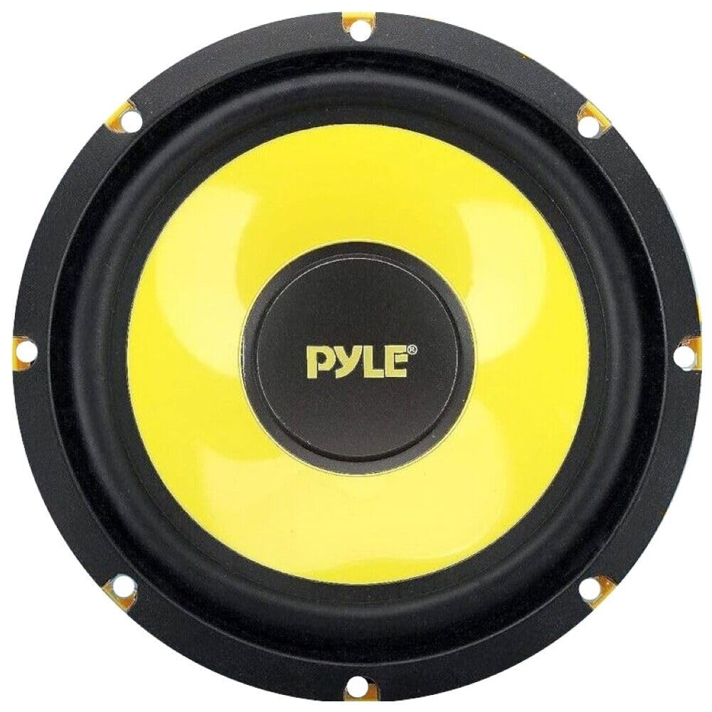 KIT SET PER PYLE PLG81 1 altoparlante woofer midbass da 20 cm 200 mm 8" di diametro, 200 watt rms 400 watt max, 4 ohm, sospensione in gomma, per auto, 1 pezzo