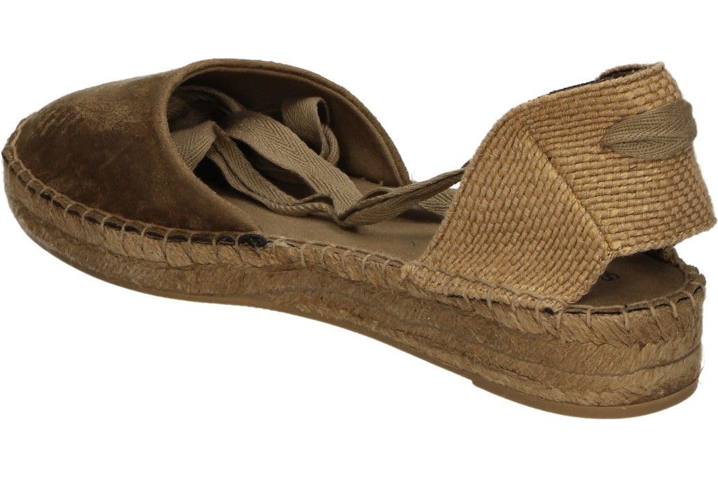 Skydiva | Alpargatas Planas Fancy para Mujer – Yutes de Esparto – Espadrilles con Cintas – Cómodas y Versátiles – Combinables – Estilosas – Moda