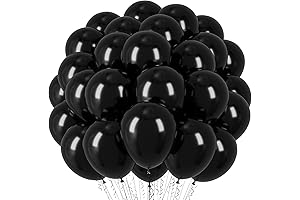 Black Latex Balloons: 66-Count, 12-Inch Party Essentials for Memorable Celebrations
