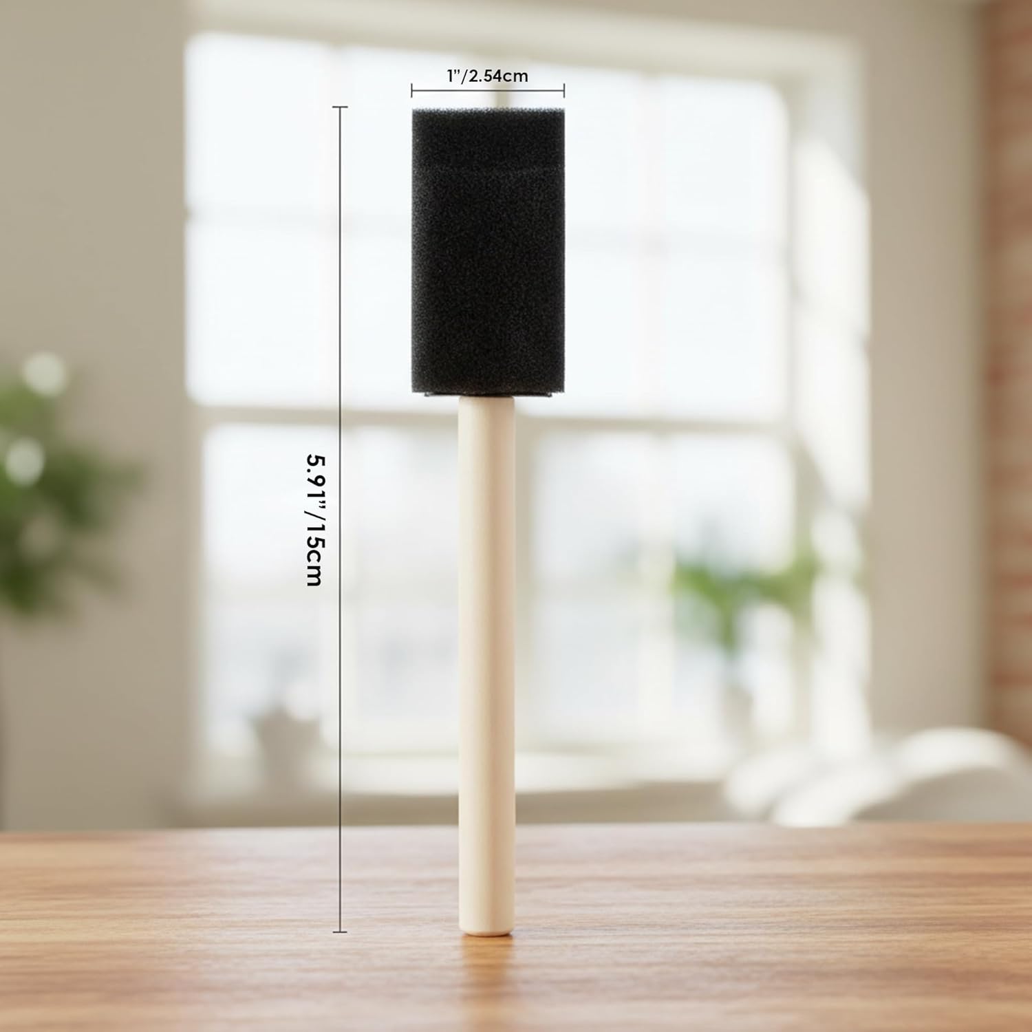 Fo Brush Set - Disposable, 1-inch Spon Paint Brushes for