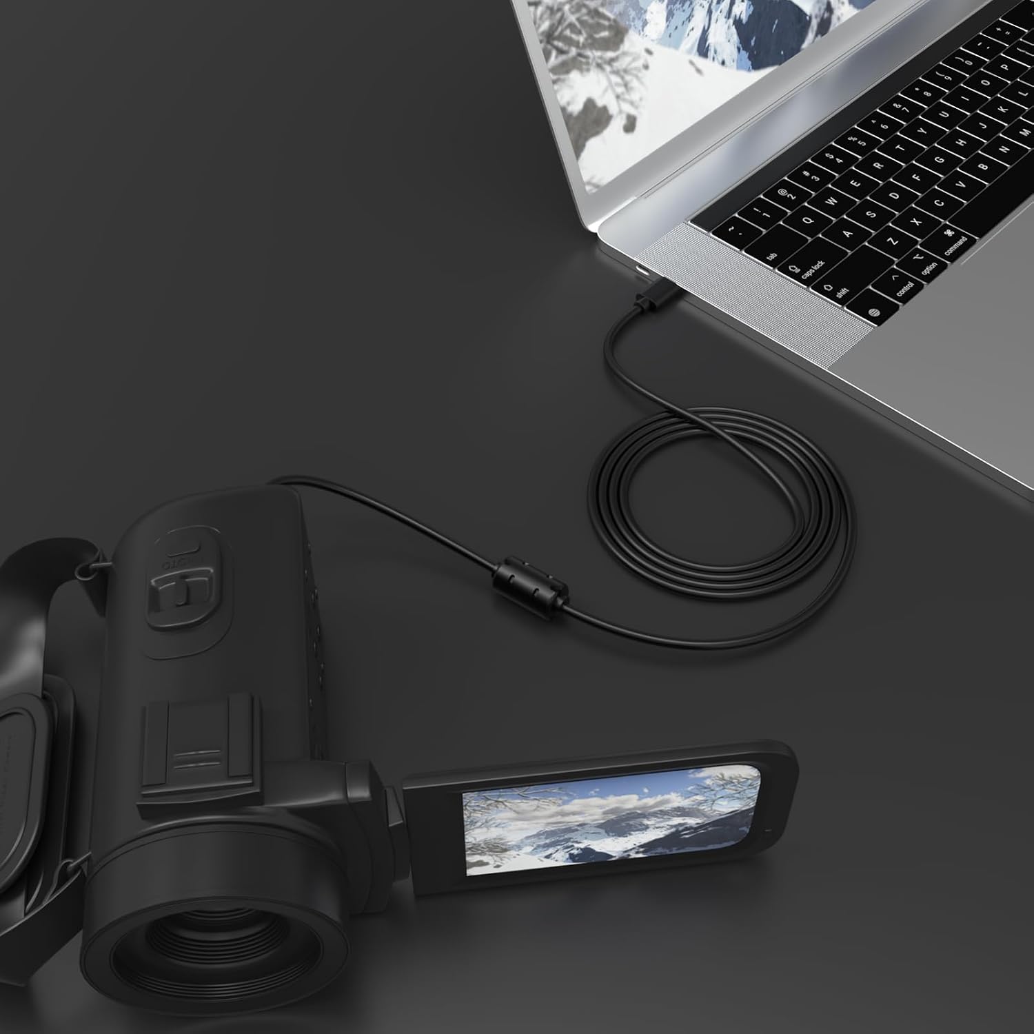 Sqrmekoko 5FT USB Type-C to Mini USB Cable Compatible with Sony Handycam DCR-SR82/SR82C/SR85/SR87/SX40/SX41/SX60, 2-in-1 Data & Charging Cord