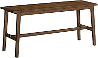 HOOBRO 39.3" Mocha Bamboo Dining Bench - Farmhouse Kitchen Bench, Sturdy 396lb Capacity, Easy Assembly MA03CD01G2
