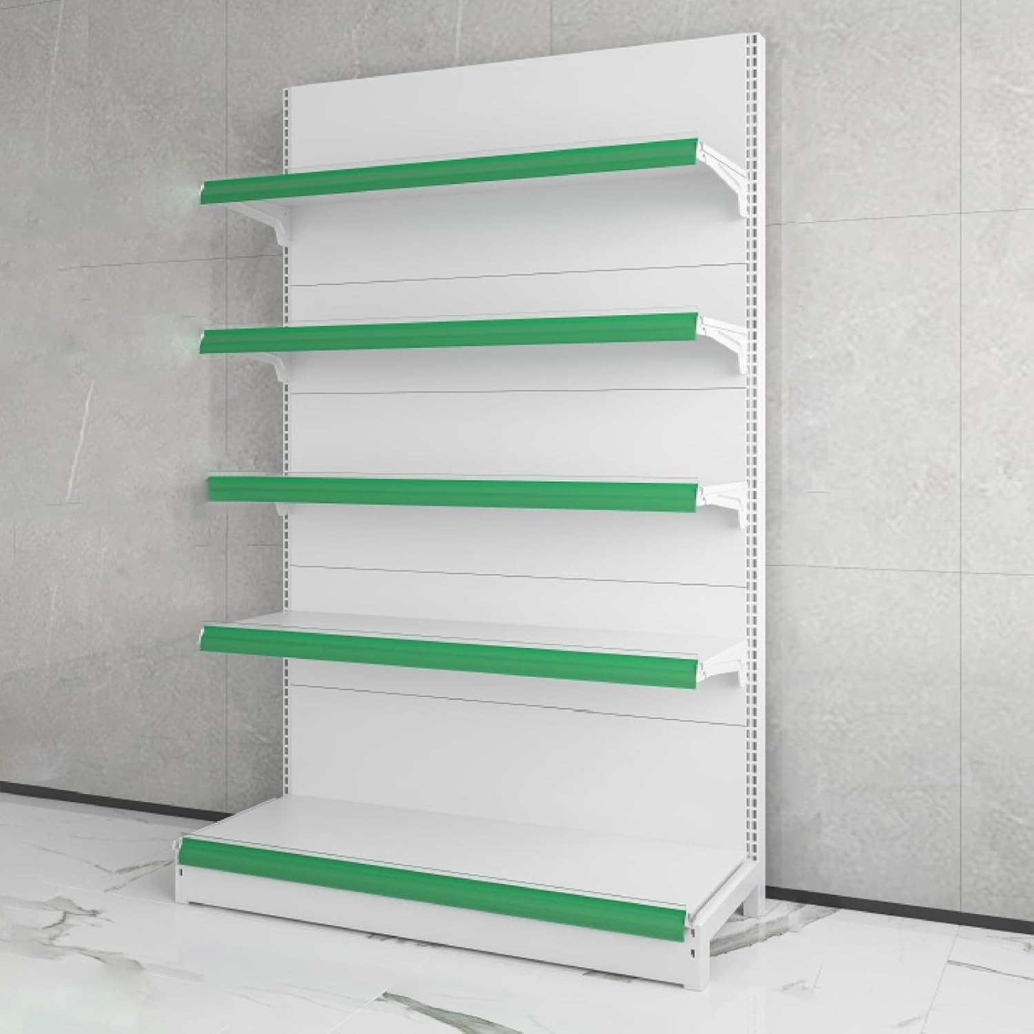 Store Display Gondola Shelving, Convenience Stores, Gondola Retail Shelving Wall Display for Convenience Grocery or Retail Stores, Office Supplies - Sturdy Wall Unit(93 * 165cm/36.6 * 64.9in)