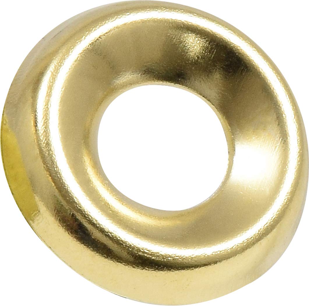 The Hillman Group 7615 Brass Finish Washers - 6-Pack For Decorative Hardware Applications