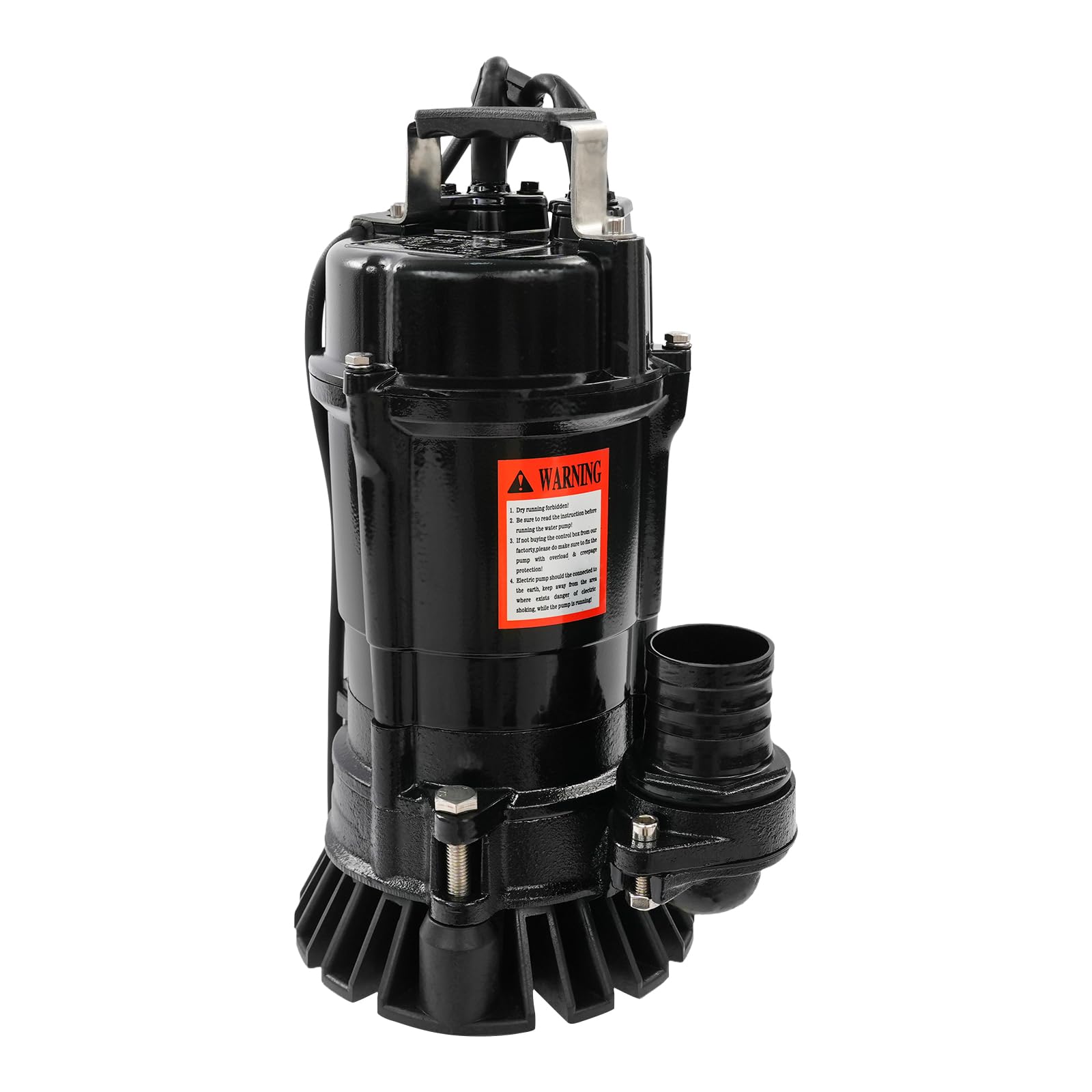 Bomba sumergible negra de 750 W, bomba de agua de 18 m de altura de extracción, bomba de aguas residuales, 19 m³/h, bomba sumergible con función de succión, para piscina, sótano, drenaje
