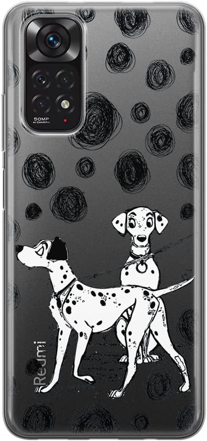 ERT GROUP Mobile Phone case for Xiaomi REDMI Note 11S 4G / REDMI Note 11 4G Original and Officially Licensed Disney Pattern Dalmatian 002, Partially Transparent