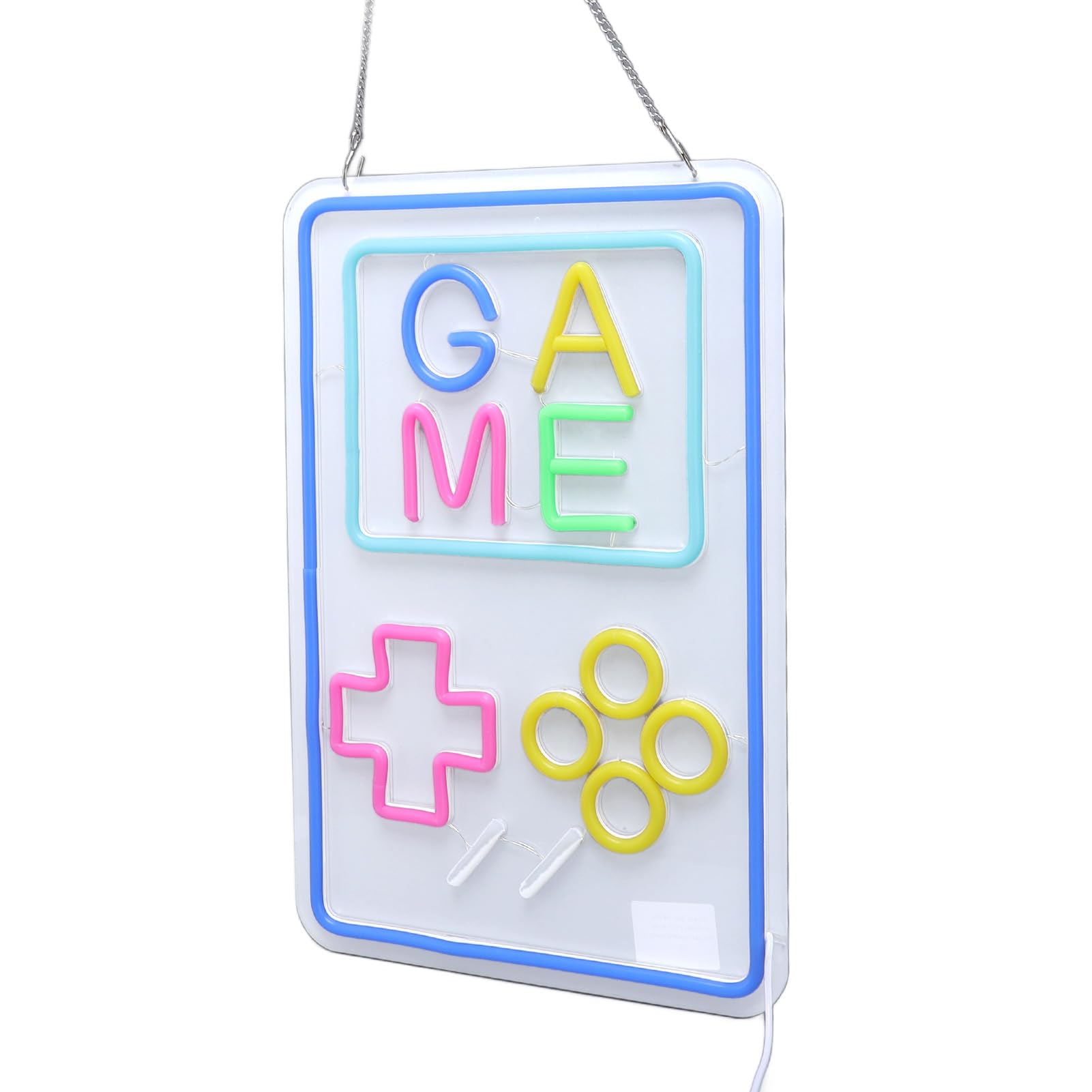Cocoarm Gaming Neon Schild, Dimmbares LED Handheld Konsole Licht aus