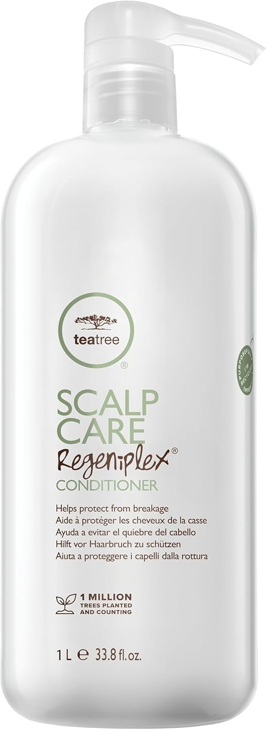 Paul Mitchell Tea Tree Scalp Care Anti-Thinning Conditioner, hydraterende haarkuur, ideaal voor dunner wordend haar, verkwikkende spoeling met ginseng, 100 ml