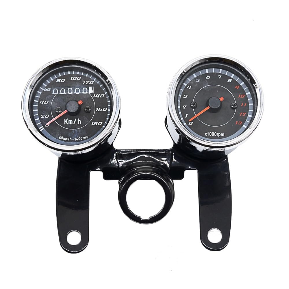 Contagiri contachilometri Contachilometri Per Motocicletta Contagiri Contachilometri Retroilluminato A LED Contagiri E Contagiri Tachimetro Indicatore Universale