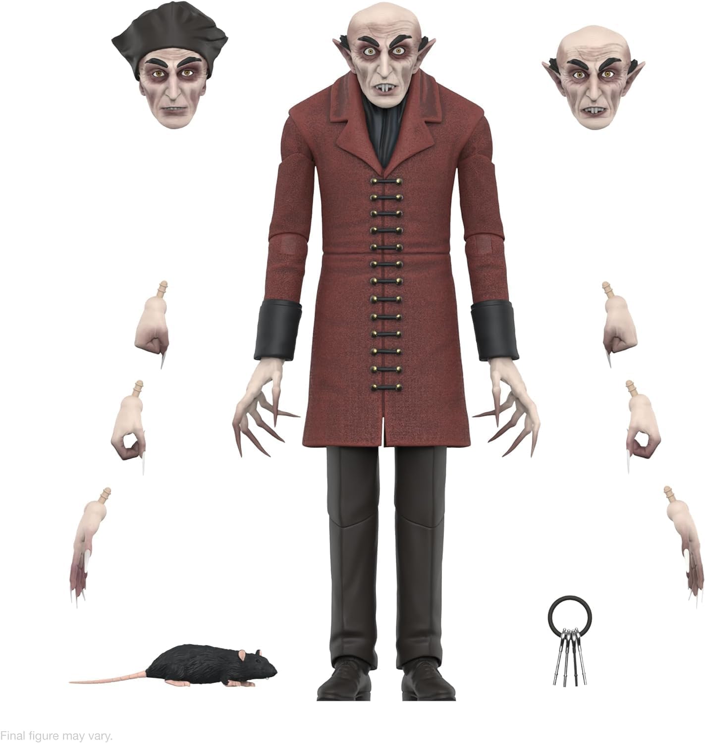 Super7 ULTIMATES! Nosferatu Count Orlok (Full Color) - 7" Nosferatu Action Figure Classic Monster Movie Collectibles and Retro Toys