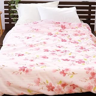 肌布団カバー シングル ガーゼ 綿100％ 【綿100％ガーゼのやさしい肌ざわり】 肌掛け布団カバー 140×190cm 「マーブル」 サクラ ピンク スナップボタン 洗える 掛け布団カバー 夏 夏用 かわいい 布団カバー 肌カバー ふとんカバー 肌布団 綿100 綿