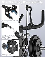 Vista 4 de Soporte de teléfono de cuello de cisne para silla de ruedas, bicicleta, bicicleta de giro, cochecito, barco, soporte de micrófono, scooter, cinta