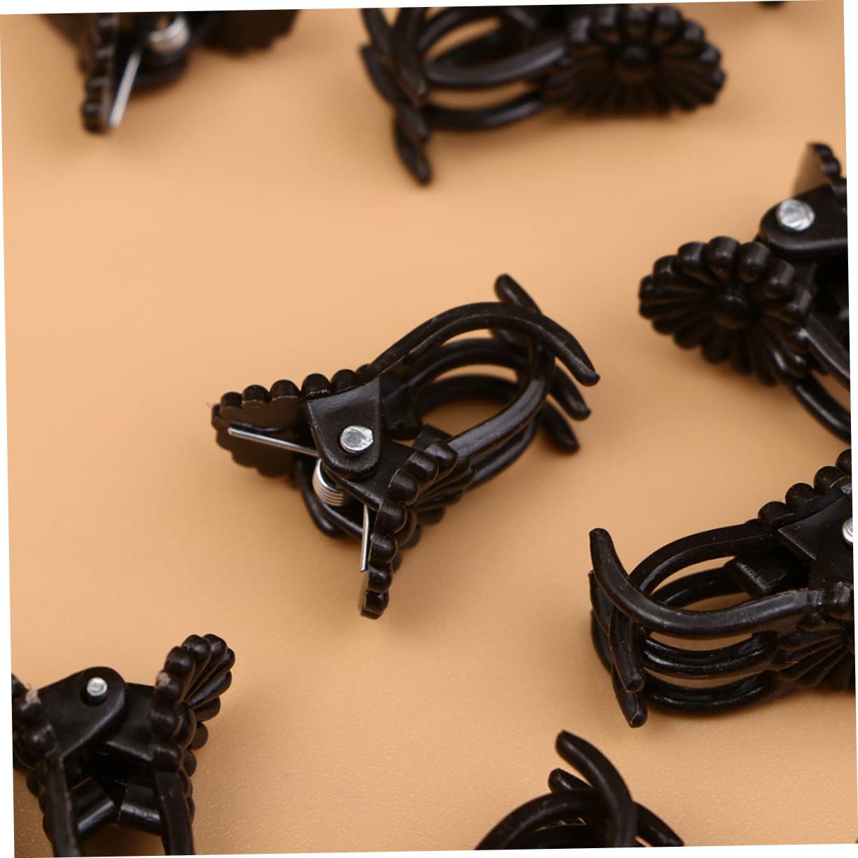 BESTonZON 2 Sätze Orchideen Clips Langlebige Pflanzensicherungsclips Kunststoff Für Gartenbedarf Zur Unterstützung Von Orchideen Und Pflanzenstängeln Braun 150 Stück * 2