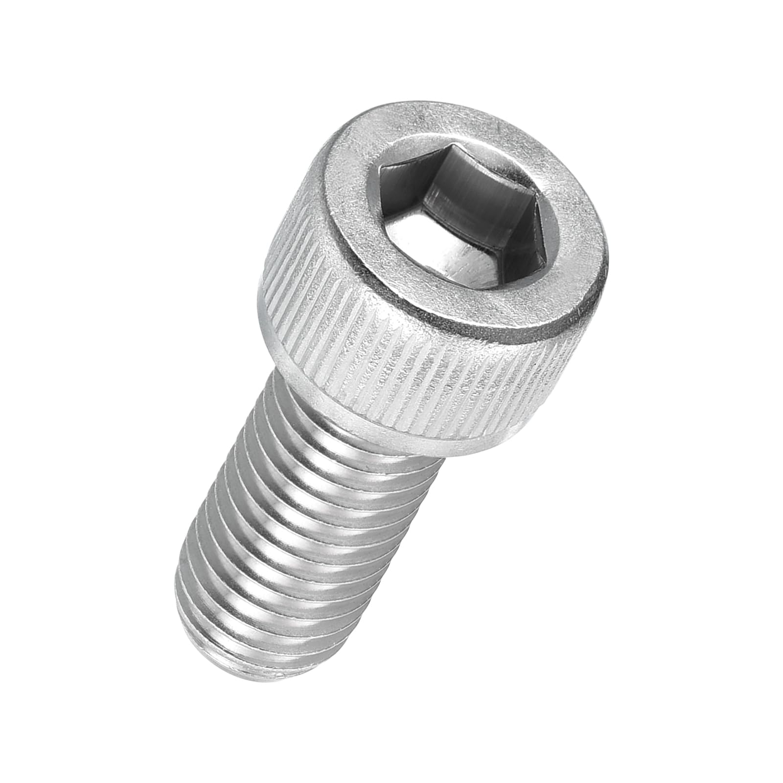 Kozelo 6pcs Socket Head Cap Screws - [M10-1.5 x 25mm] 304 Stainless Steel Allen Socket Drive for Electrical Motor 3D Printing Fan Engine Replacement Use, Silver — image 1