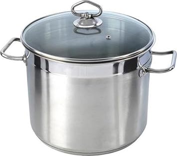 Stainless steel collection Stainless Steel Deep Stock Pot, 24 cm, Multi-Colour, SS2025