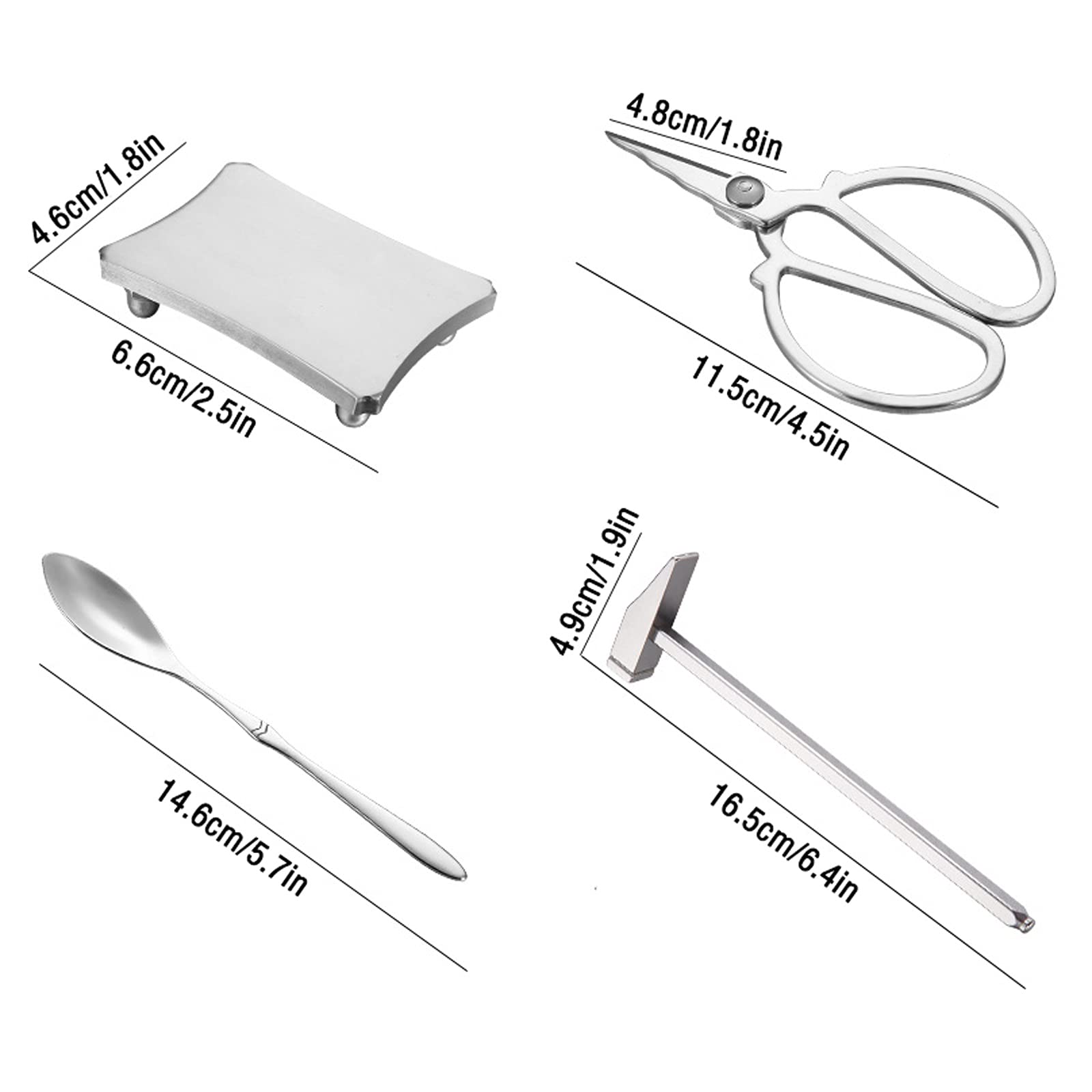 QINGGANGLING999 Utensili per Frutti di Mare Set di Utensili per la casa Set di Utensili da Frutti di Mare 8 Pezzi Strumento di Pesce Amanti dei Frutti di Mare per l'aragosta, Granchio,