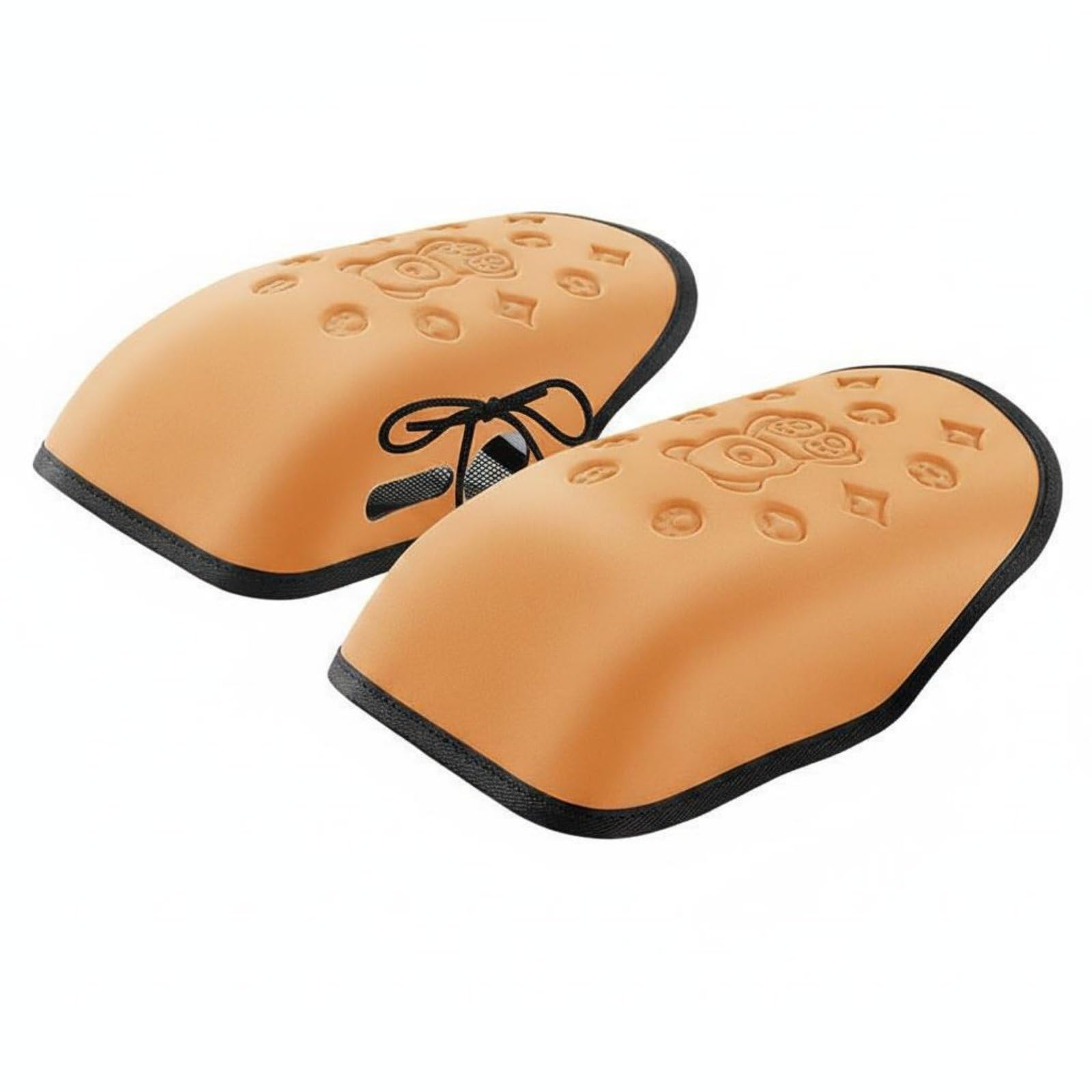 Sun Protection Electric Bike Handlebar Cover Universal Fit 3D Handlebar Glove Breathable Motorbike Hand Muff for Summer Riding, Orange, Printed Bear-image-35