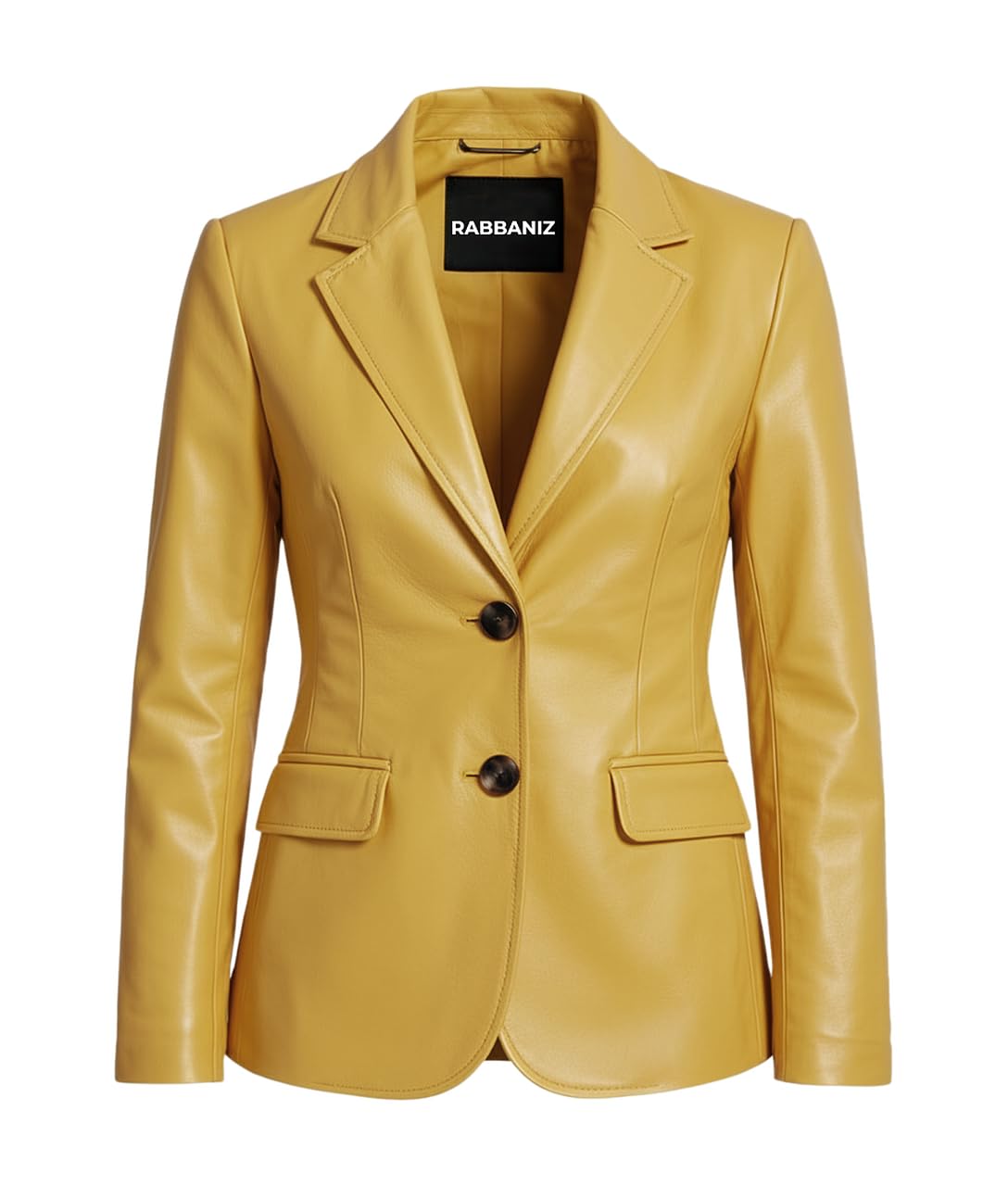 Leather Blazers for Women - Business Casual Coat - Real Lambskin Blazer Jackets for Womens