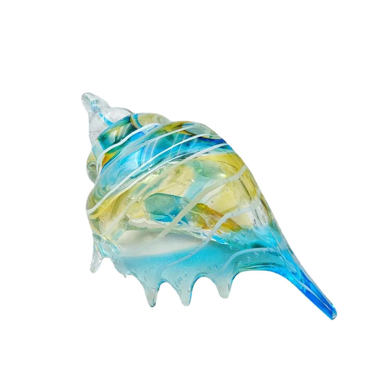 Amazon.co.jp: Fonowx ガラス製巻貝の置物 誕生日プレゼント デスク