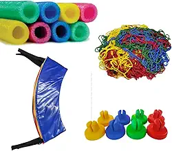 Kit de Renovação para Cama Elástica 3,05m – 8 Isotubos e Ponteiras + Rede + Protetor de Molas