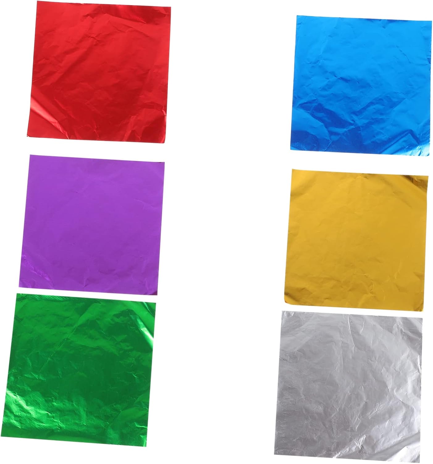 MERRYHAPY 600pcs Aluminum Foil Wrapping Paper for Candy Chocolate and Biscuits Decorative Craft Paper for Parties and