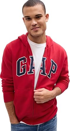 GAP Mens Heritage Logo Full Zip Hoodie
