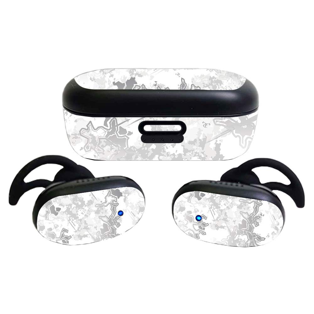 MightySkins Glossy Glitter Skin Compatible with Bose QuietComfort Earbuds (2020)