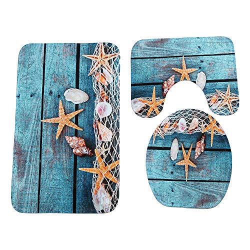 Heheja Mode Badgarnitur Badematten Set 3 teilig Badvorleger Badteppich WC...