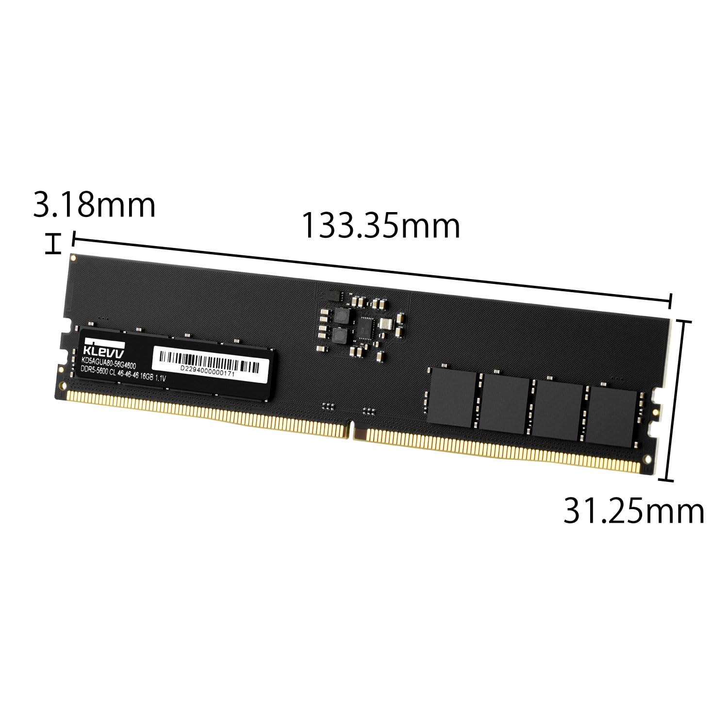 Amazon.co.jp: KLEVV デスクトップPC用 メモリ DDR5 16GB 5600MT/s PC5