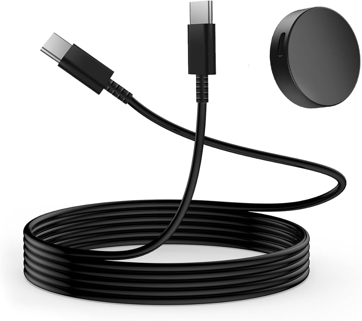 25W Watch Charger Dual USB-C Cable Super Fast Wireless Charging Station for Galaxy Watch 7/6/5/4 Series & S25/S24/S23/S22 Ultra/Z Flip 6 3.3ft (No Adapter)