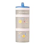 Whiskware Stackable Snack Containers for Kids and Toddlers, 3 Stackable Snack Cups for School and Travel, Our Solar System(Pack of 1)