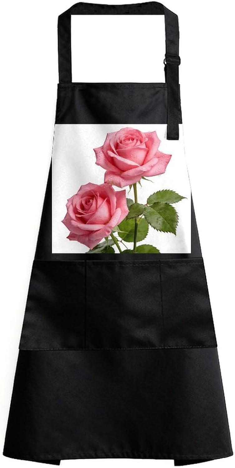 Flower PinkWaterproof Kitchen Apron
