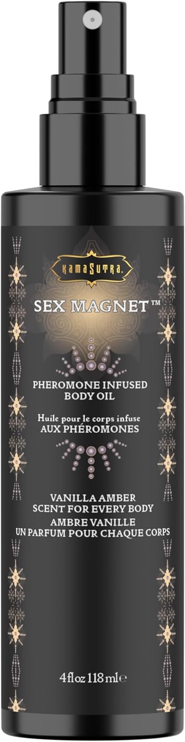 KAMA SUTRA Pheromone Infused Body Oil 4fl oz (Vanilla Amber)