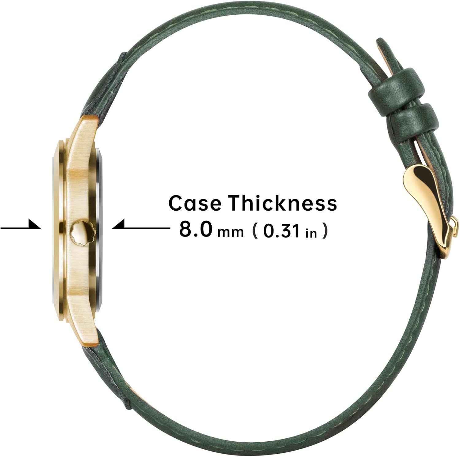 PINDOWS Watches for Women, Classic Business Analog Quartz Small Ladies Watches, 3ATM Waterproof Fashion Dress Watch with Easy-to-Read Luminous Dial - Image 3