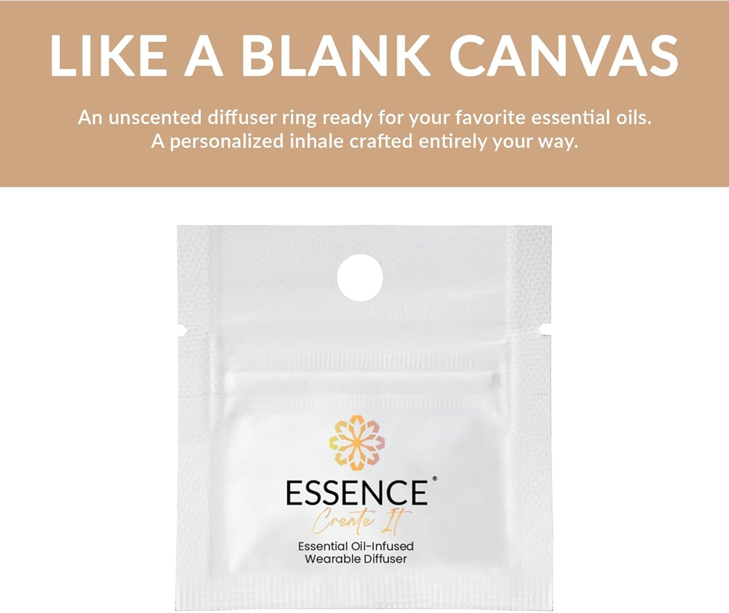 Essence Nasal Diffuser Ring | Solid Scents Essential Oils | Aromatherapy Nose Ring | Personal Scent Clip for Travel, Work & Everyday Use | Made in USA | Create It | 3 Pack
