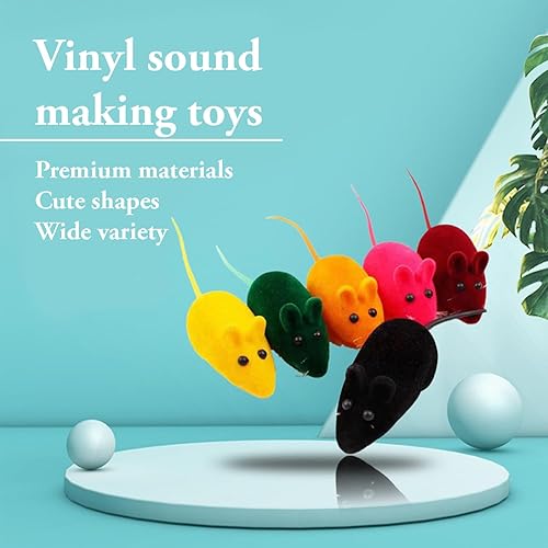 Miniatura 2 de Juguete de gato chirriante de 6 uds. Sonido chirriante interactivo para interiores y exteriores