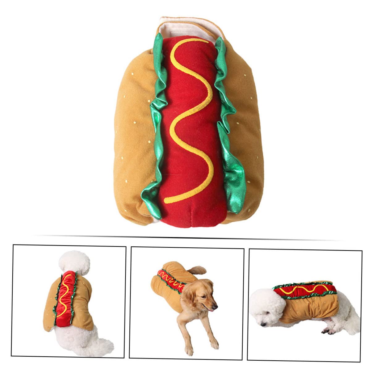 Disfraz Decorativo para Mascotas De Perro y Gato para Festival, Ropa Abrigada para Mascotas, Talla L, para Fiestas Navideñas y Halloween, Apto para Perros y Gatos