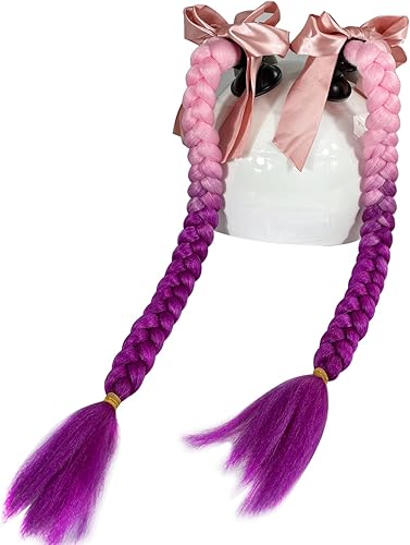 Casco Pigtail - Casco de motocicleta, cola de caballo, casco de bicicleta, trenzas de pelo utilizadas para cualquier cascoventosa, diseño