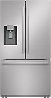 Sharp SJF2955KS 28.9 Cu Ft French Door Refrigerator - Dual Ice Makers, Ice/Water Dispenser, Garage Ready Stainless Steel