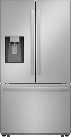 Sharp SJF2955KS 28.9 cu. ft., 3-door French Door Refrigerator, Ice/Water Dispenser, Advanced Cooling Plus System, Chill-Boost & Freezer-Boost, Automatic Dual Ice Maker Garage Ready, Stainless Steel
