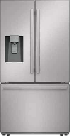 Sharp SJF2955KS 28.9 cu. ft., 3-door French Door Refrigerator, Ice/Water Dispenser, Advanced Cooling Plus System, Chill-Boost & Freezer-Boost, Automatic Dual Ice Maker Garage Ready, Stainless Steel