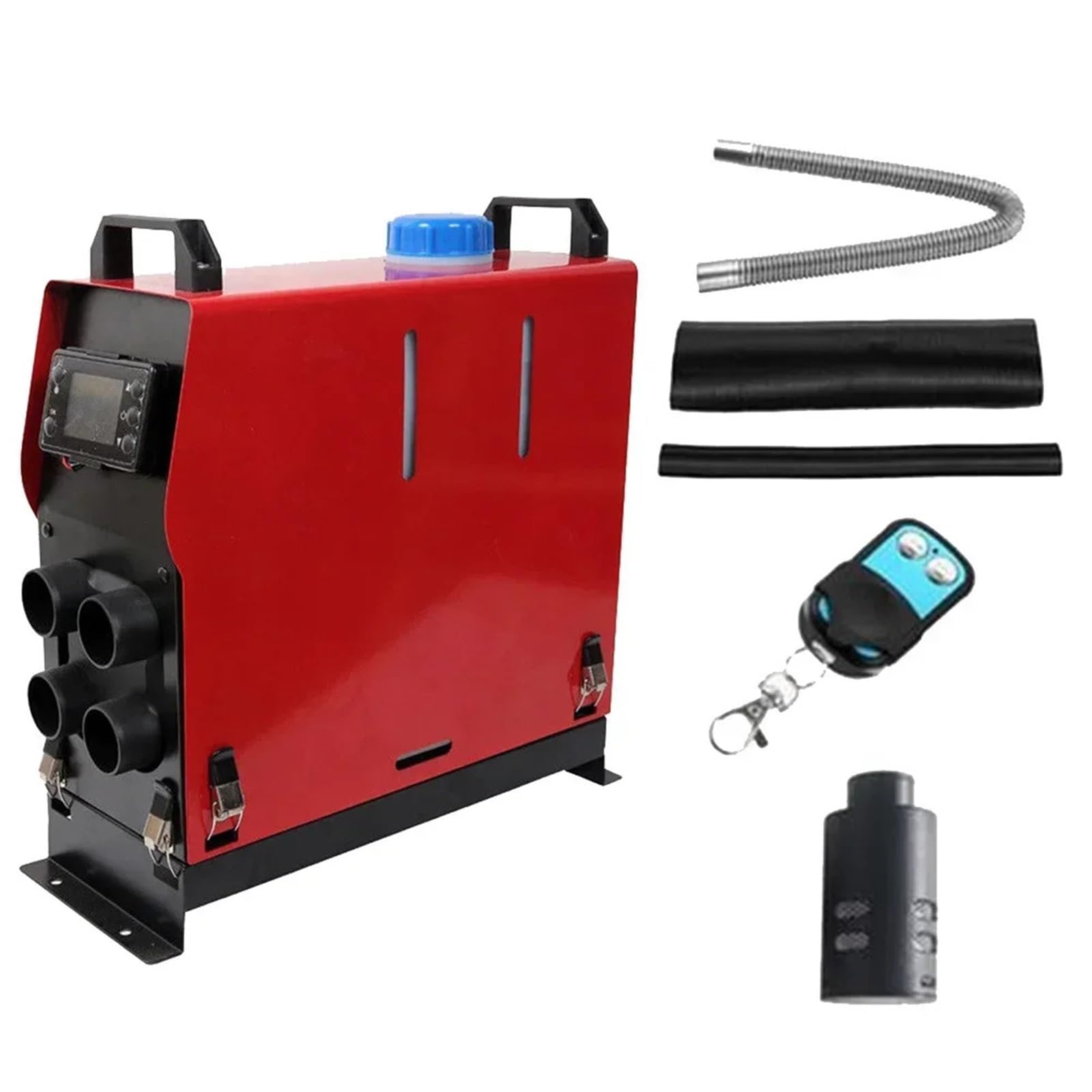 Nagrzewnica postojowa 12V 5KW 8KW Podgrzewacz Powietrza Na Olej Napędowy 1-otworowy 4-otworowy Monitor LCD Podgrzewacz Postojowy Na Olej Napędowy Do Samochodów Ciężarowych samochodowy(12V 5KW 4 Hole)