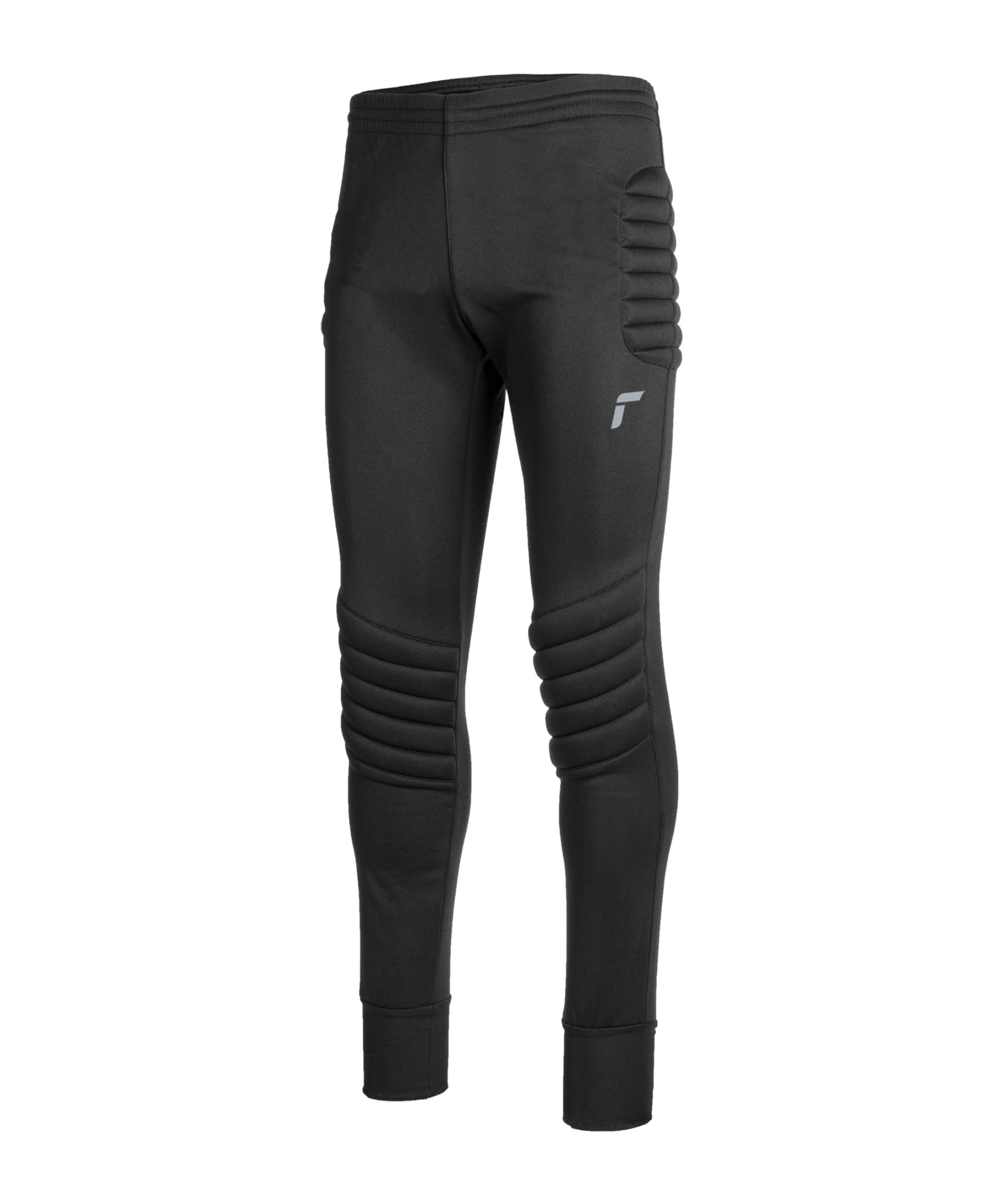 Reusch Men's Football Goalkeeper Trousers Long Padded Adult Goalkeeper Goalkeeping Training Trousers Black/Silver