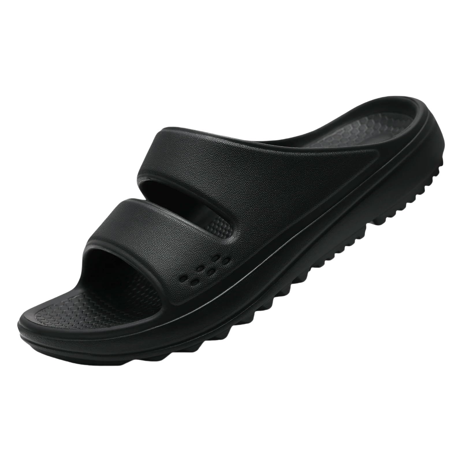 Claquette Hommes Pantoufles Nuage Femme Douche Intérieure Étanche À Plage Douce De Claire-noir-39