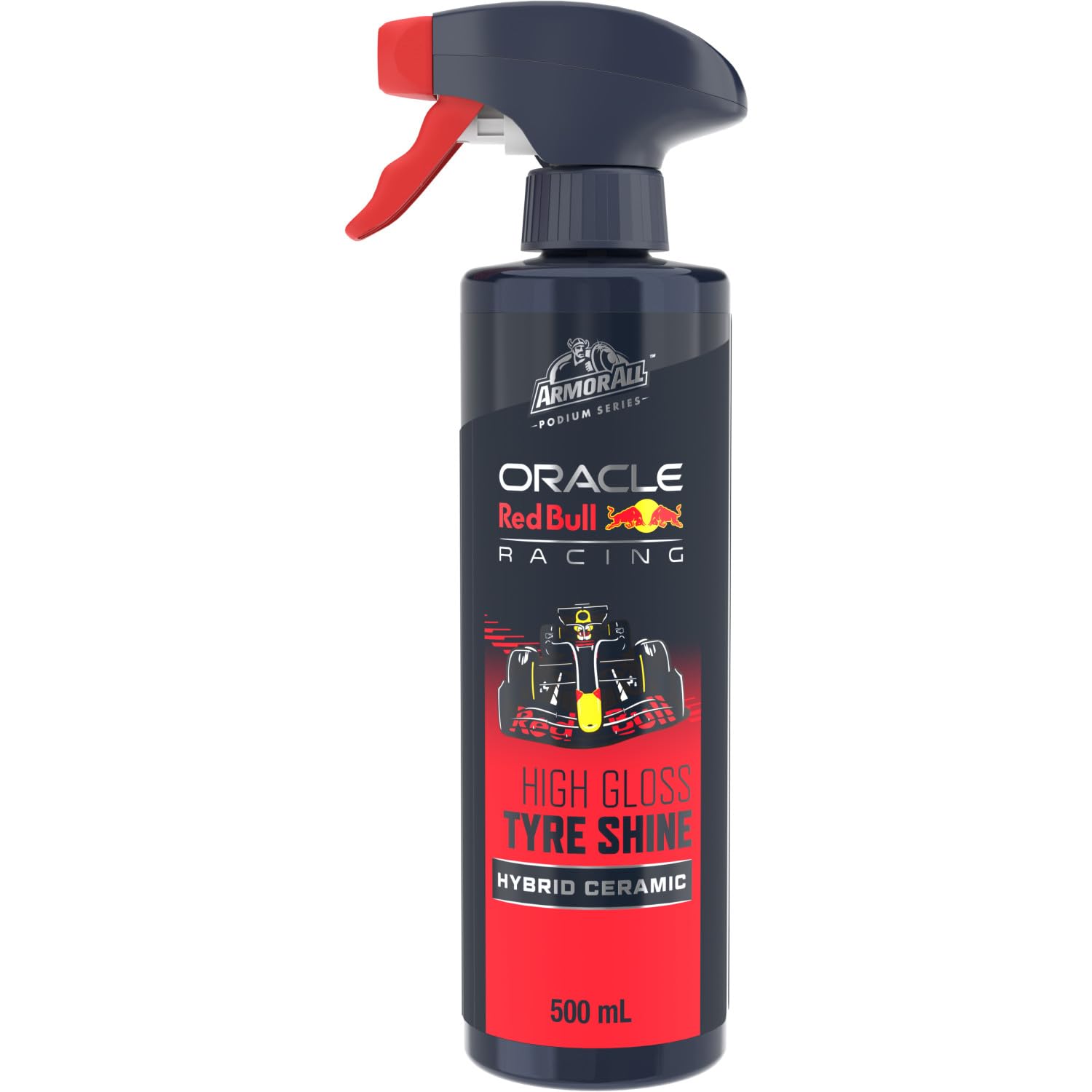 Armor All Podium Series™ Hybrid Ceramic High Gloss Tire Shine Spray, 500mL, Long-Lasting Car Tire Shine Developed in Collaboration With Oracle Red Bull Racing