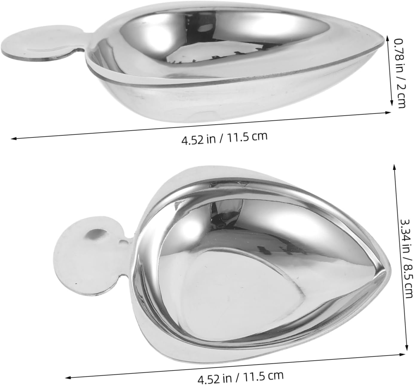 Soy Sauce Dish Stainless Steel Dipping Bowl Sauce Serving Dish Snack Bowl Condiment Plate