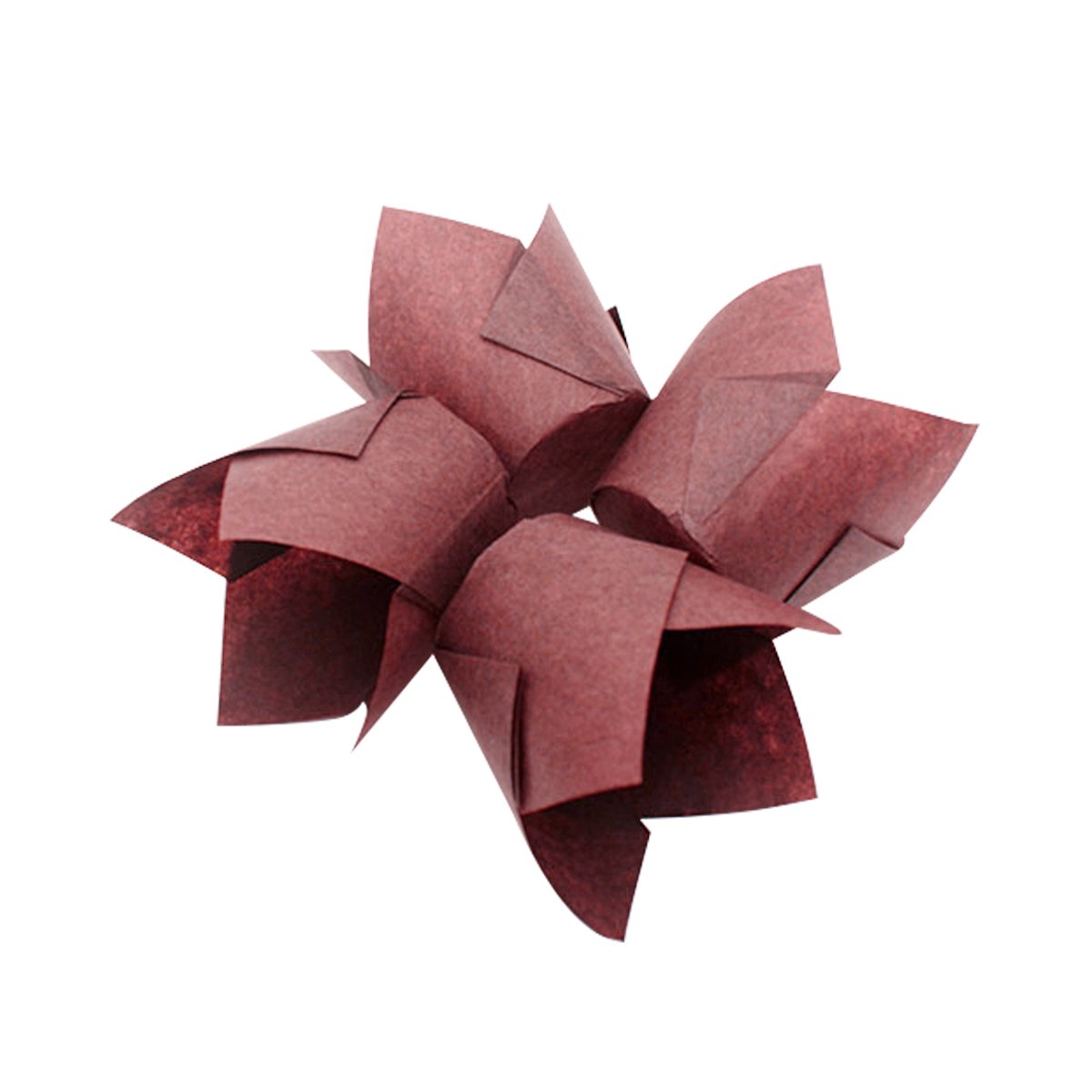 180 tazas de papel para magdalenas, diseño de tulipán, en 3 colores, color blanco, natural y marrón