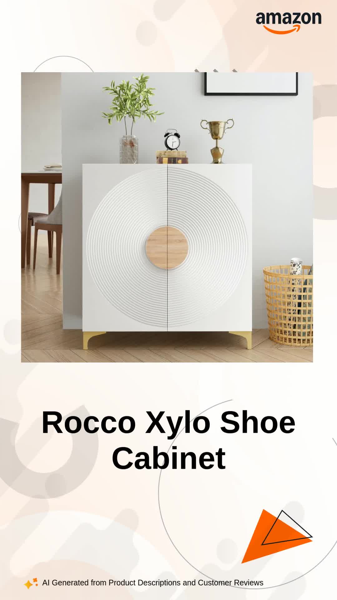 Asami Matsuo  箱27A Rocco Engineered Wood Xylo Premium Shoe Cabinet/Shoe Rack For 16