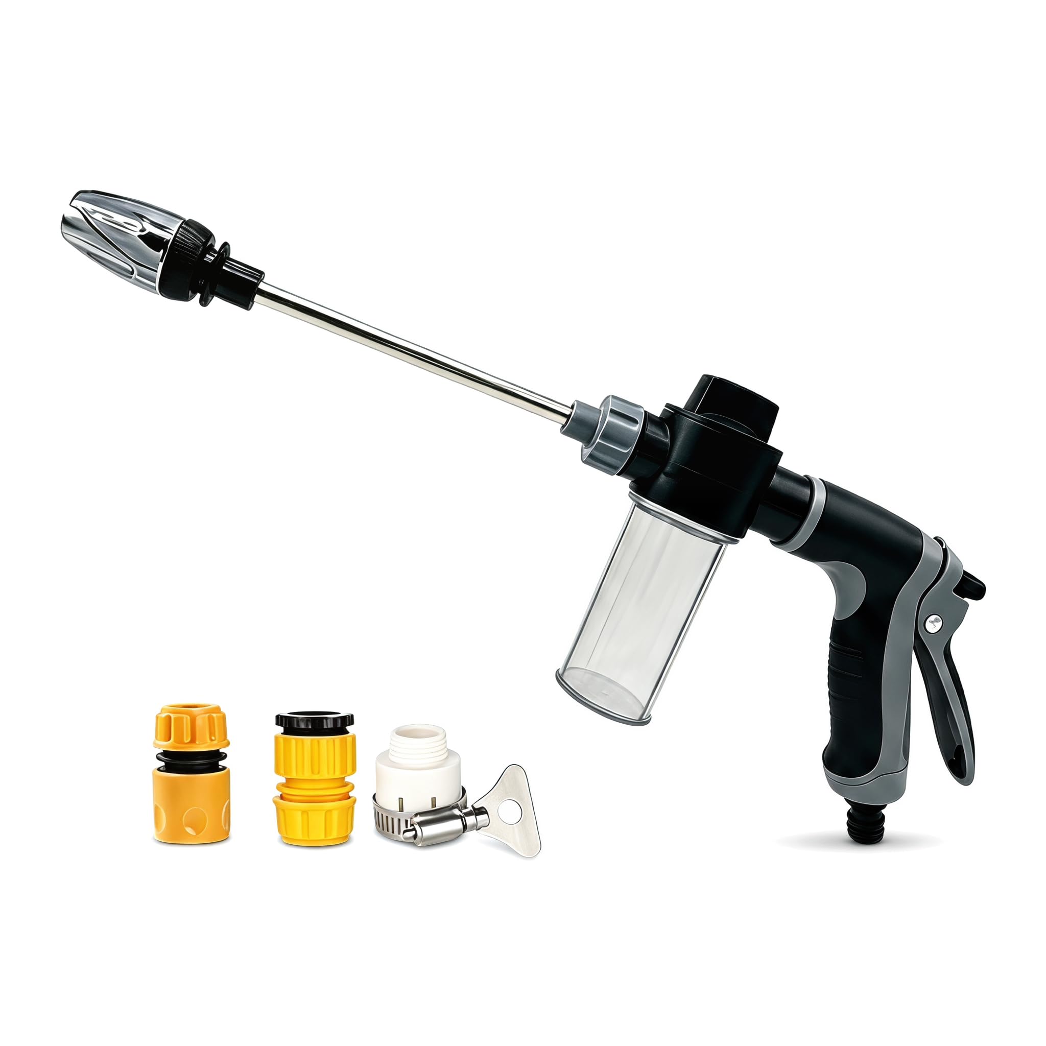 FeiatPogra Pressure Washer, 2026 Pressure Washer Gun with 3 Spray Modes, High Pressure Hose Nozzle & Pressure Washer Lance, Garden Hose Attachment for Car Washing, Garden Cleaning